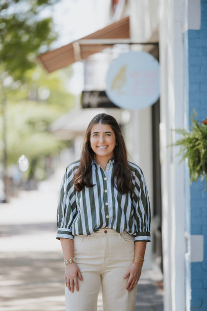 STRIPE BUBBLE TOP