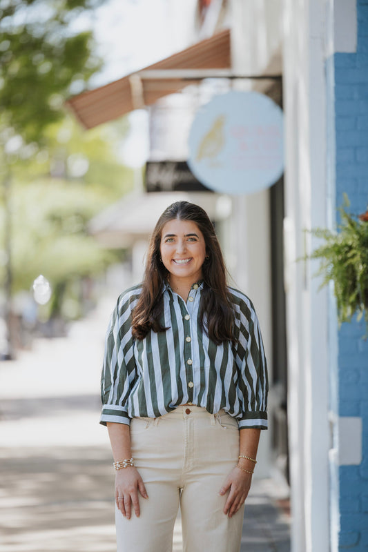 STRIPE BUBBLE TOP