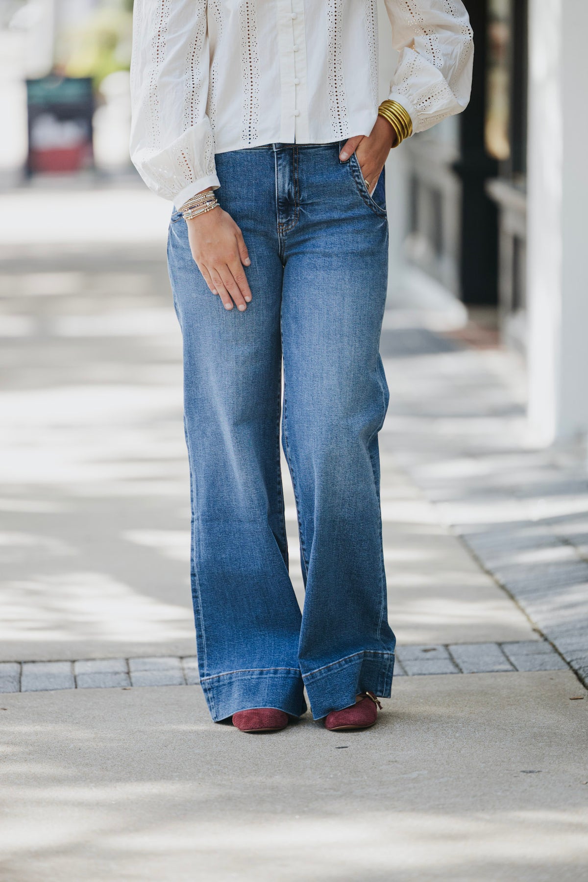 MAYA HIGH RISE WIDE LEG JEAN