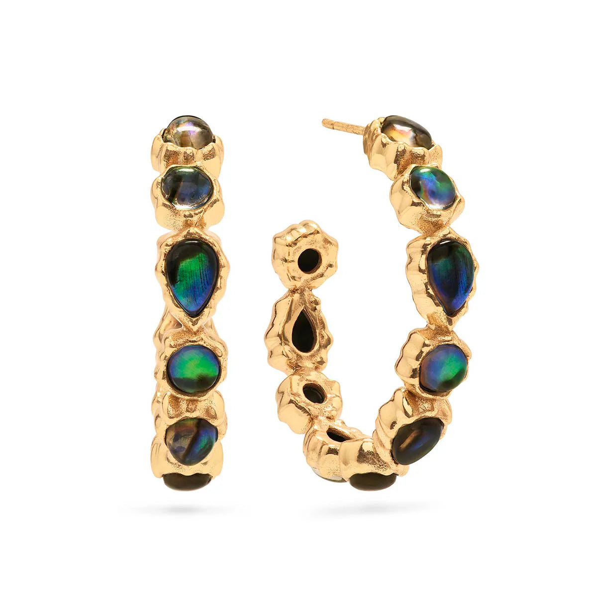 AURORA MEDIUM HOOP ABALONE