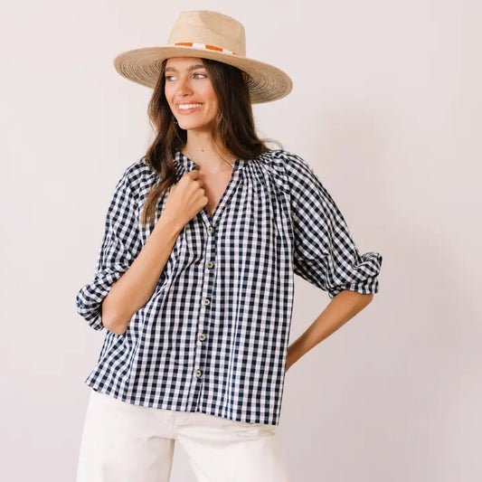 LUCIA GINGHAM TOP