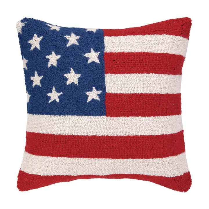 AMERICAN FLAG HOOK PILLOW