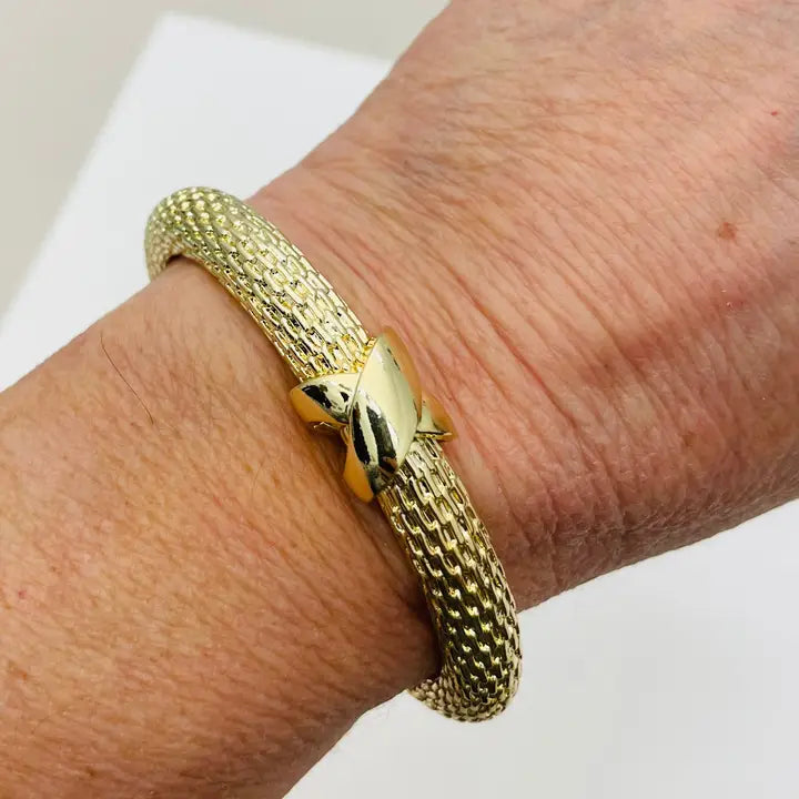 WOVEN X BANGLE