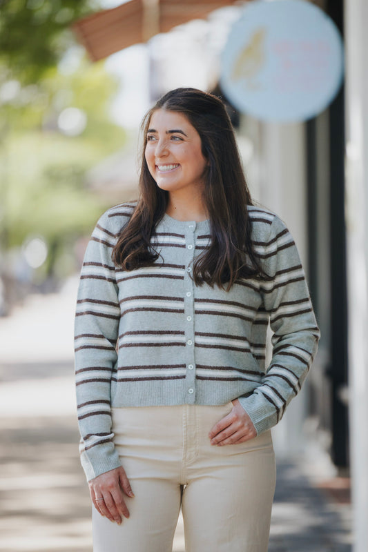 MEDINA COZY STRIPE CARDIGAN