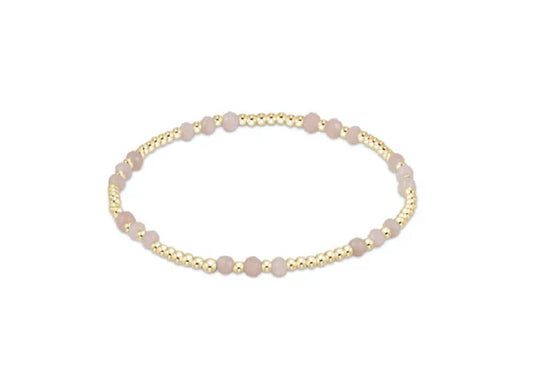 GOLD JOY 3MM PINK OPAL