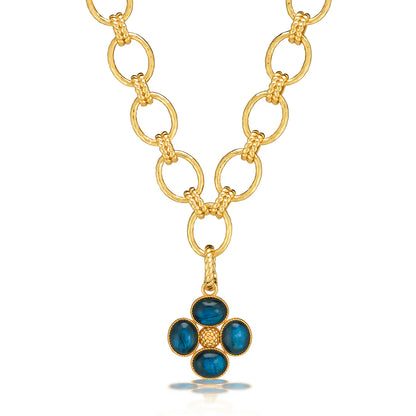 BERRY CLOVER DOUBLKE SIDED PENDANT