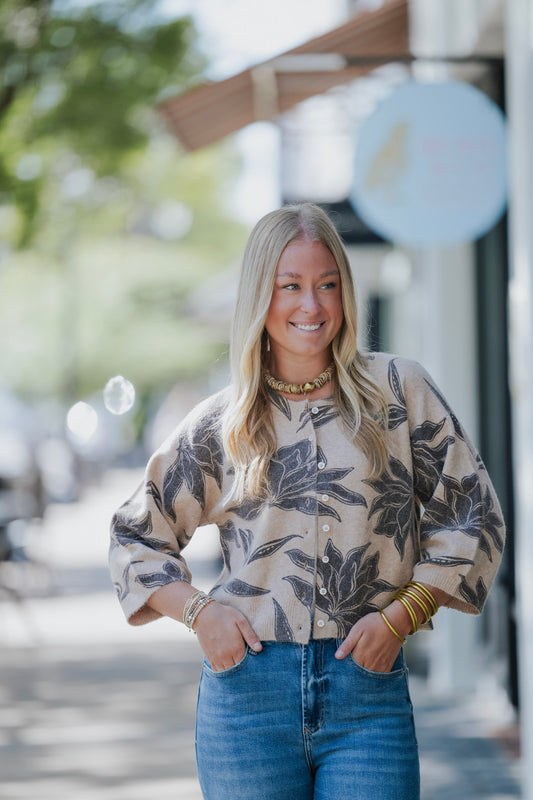 VALOR FLORAL CARDIGAN