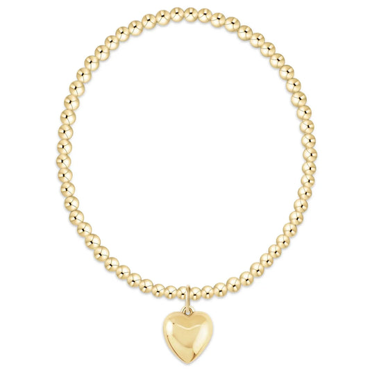 CLASSIC GOLD 3MM LOVE PLUSH HEART