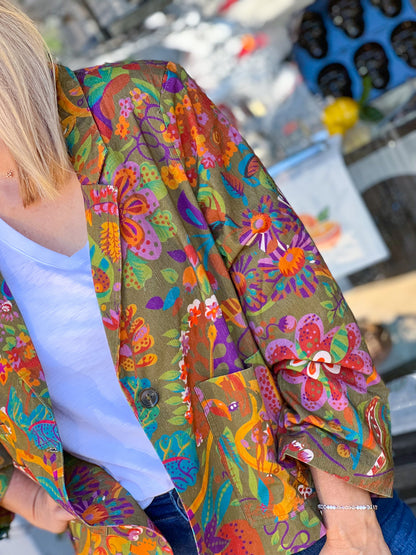 FALL CORDUROY PRINT JACKET