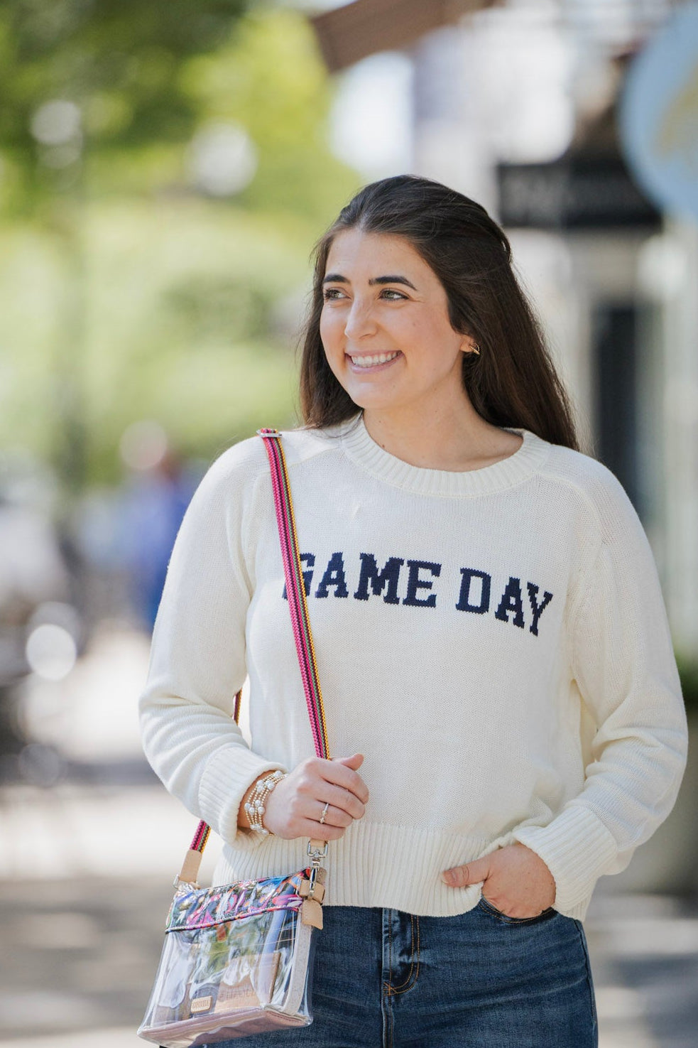 VARSITY STAND IN SWEATER