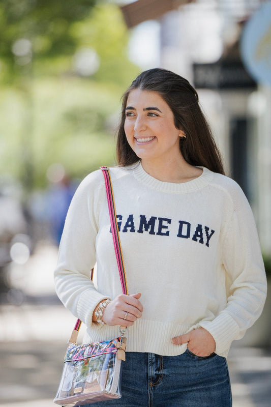 VARSITY STAND IN SWEATER