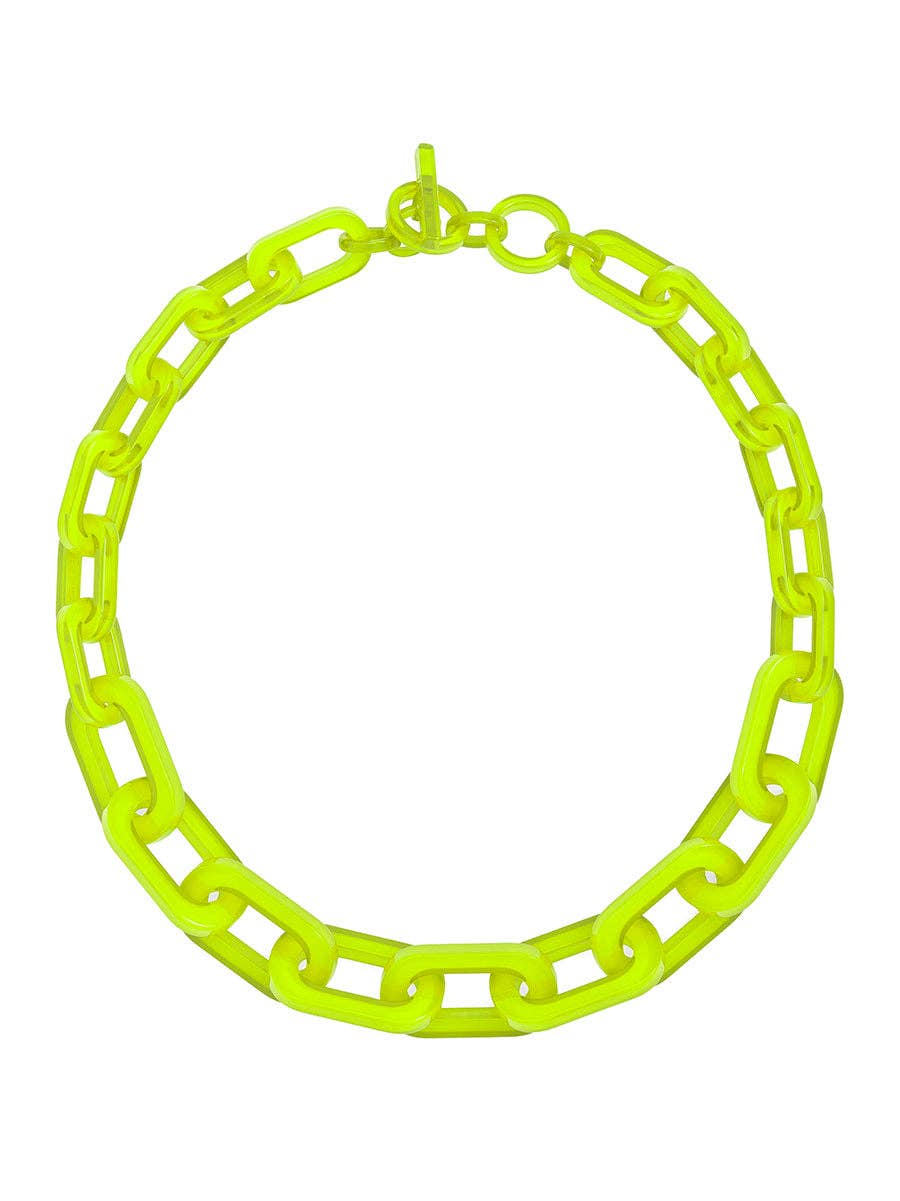 RESIN CHAIN COLOR NECKLACE