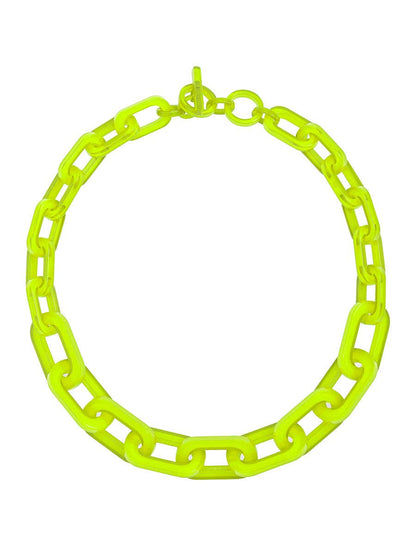 RESIN CHAIN COLOR NECKLACE