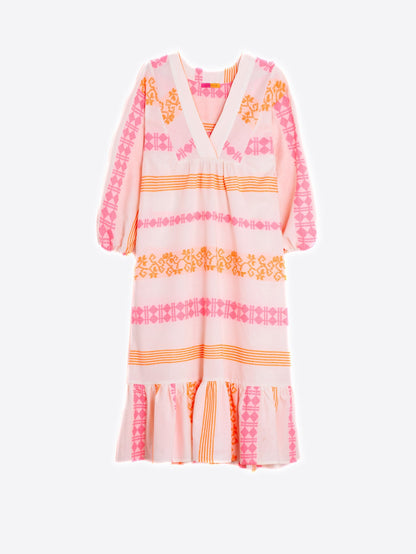 DRESS FABRIZIA MILOS WHITE NEON