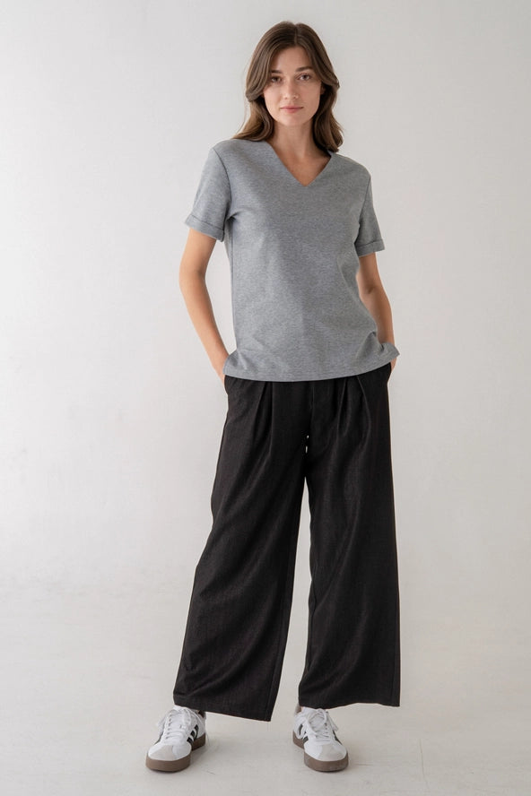 RELAXED CUFFED TOP