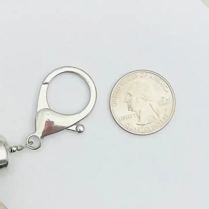 SILVER LEATHERETTE STRAND