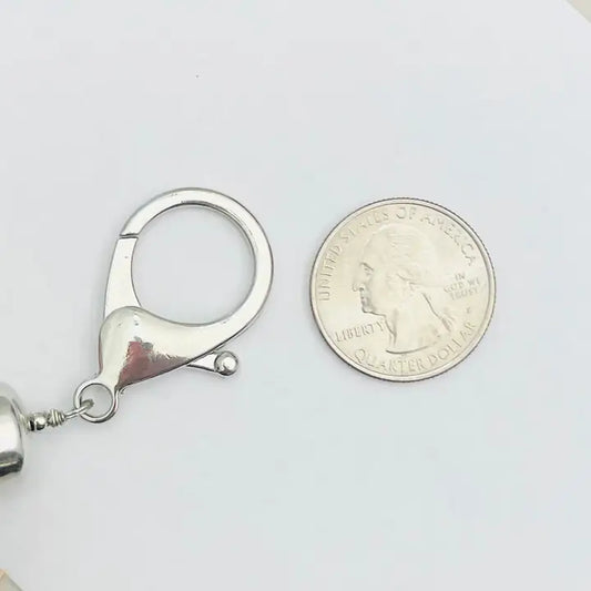 SILVER LEATHERETTE STRAND