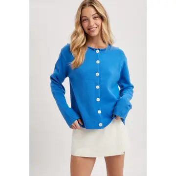 ROYAL RAW EDGE CARDI