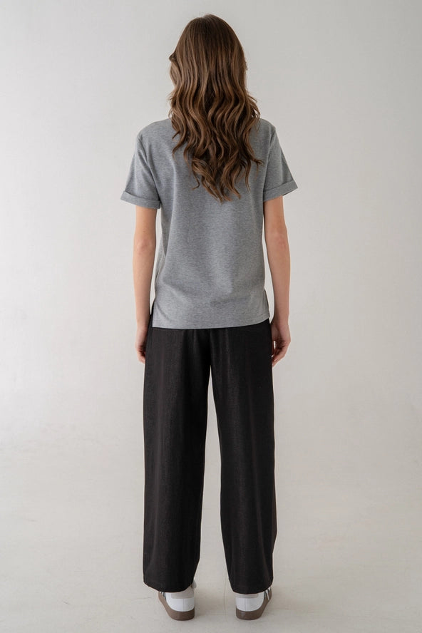 RELAXED CUFFED TOP