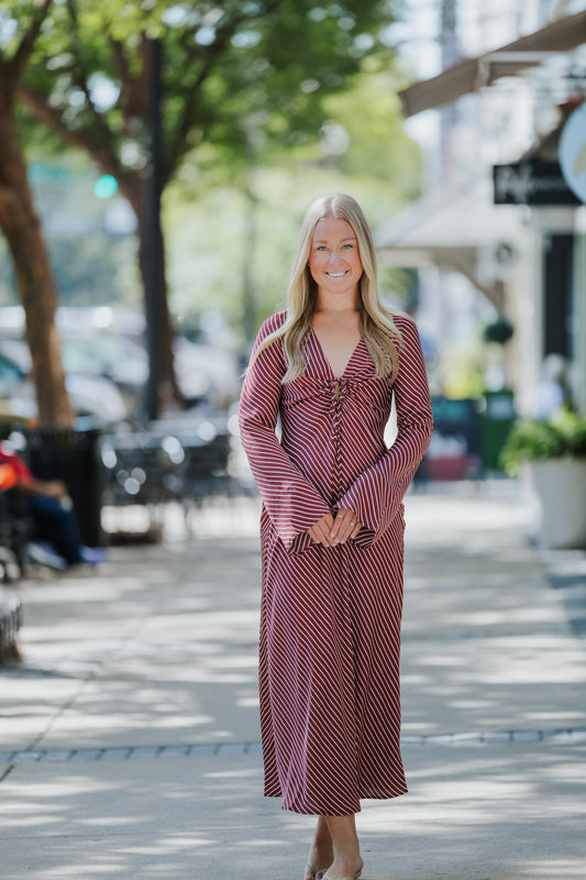 BLEEKER BIAS MIDI DRESS
