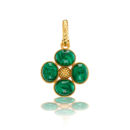 BERRY DOUBLE MALACHITE PENDANT