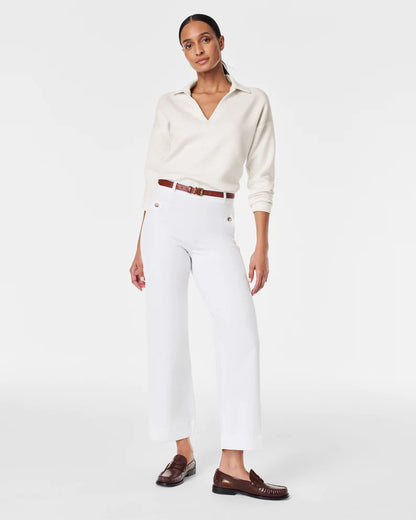 SPANX CROPPED TWILL PANT