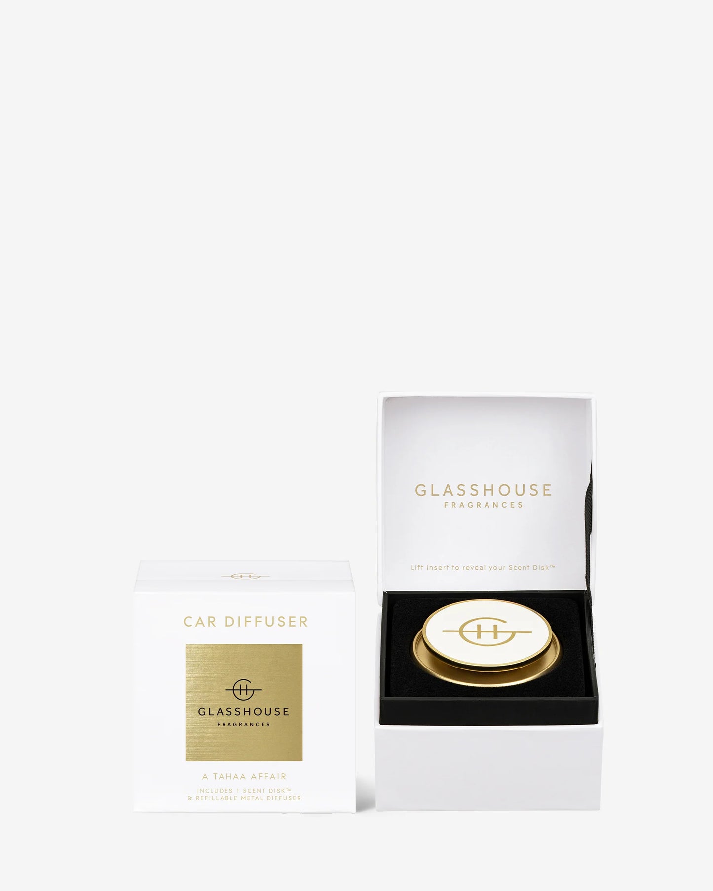 GLASSHOUSE CAR DIFFUSER WITH SCENT DISK