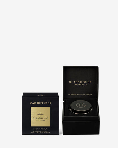 GLASSHOUSE CAR DIFFUSER WITH SCENT DISK