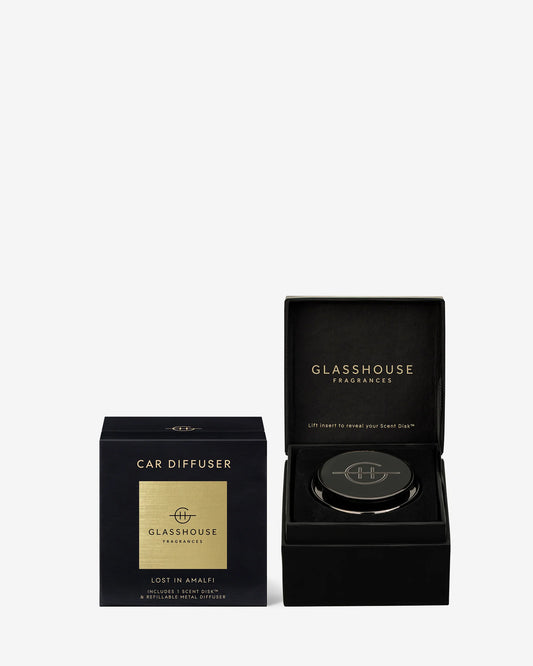 GLASSHOUSE CAR DIFFUSER WITH SCENT DISK
