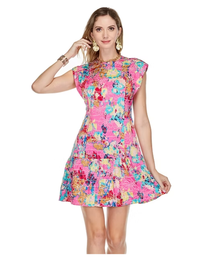 KAREN FLUTTER HEM DRESS