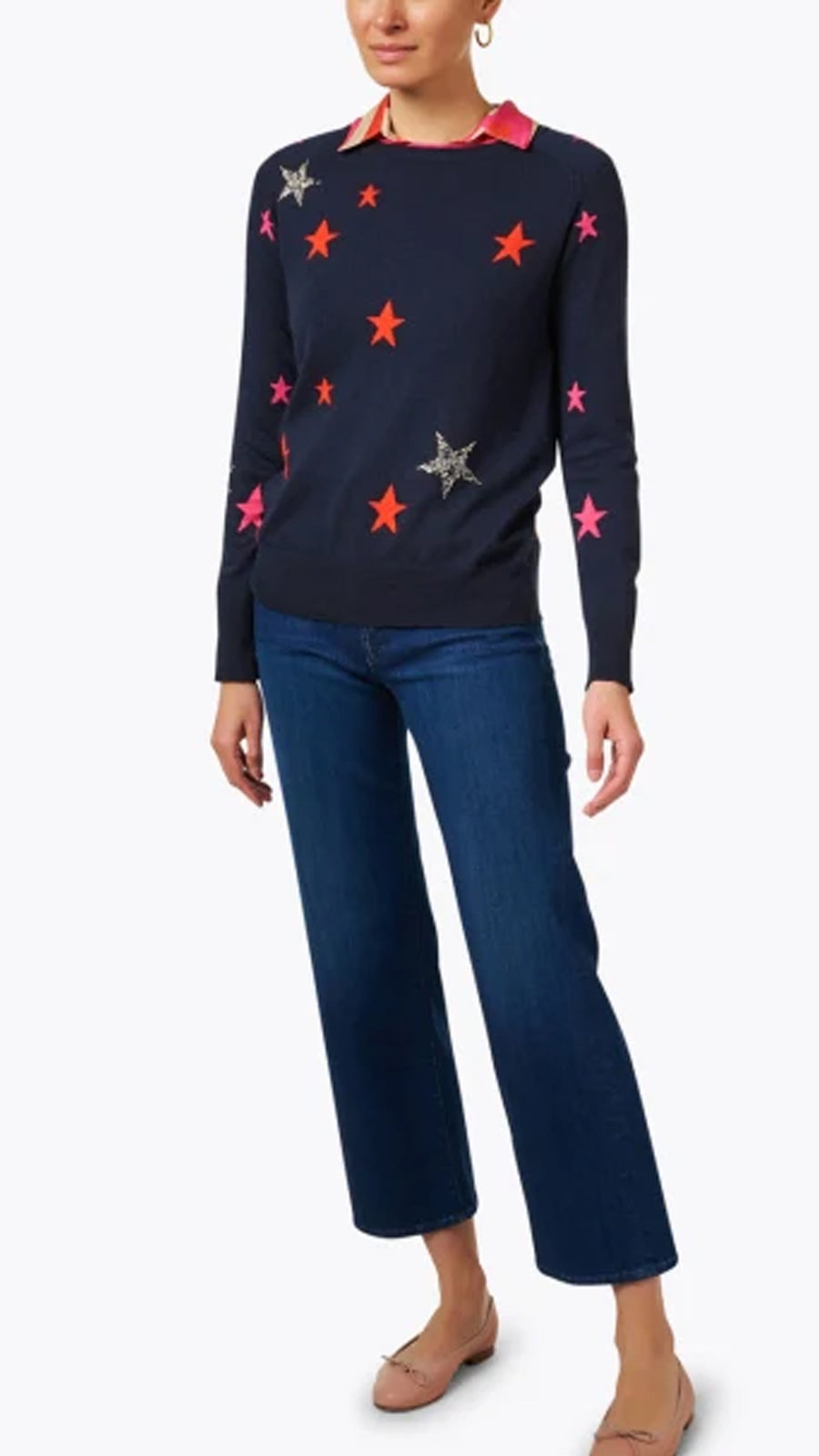 INTARSIA STAR SWEATER