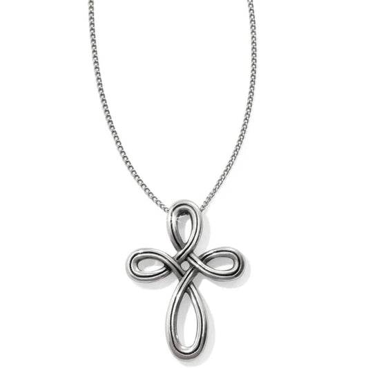 INTERLOCK PETITE CROSS NECKLACE