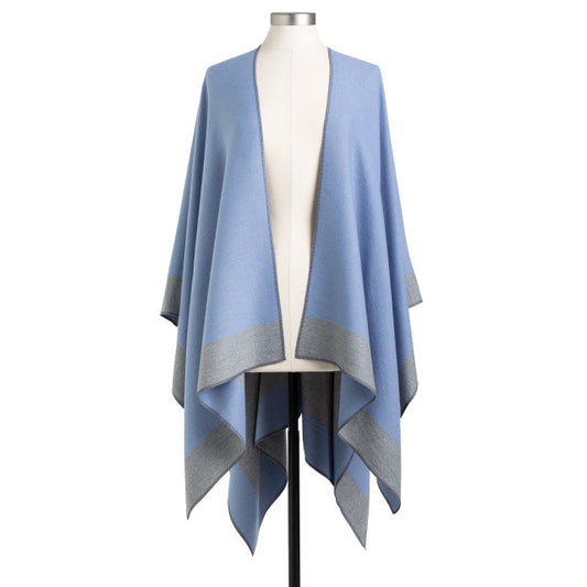 TWO TONE WRAP KIMONO