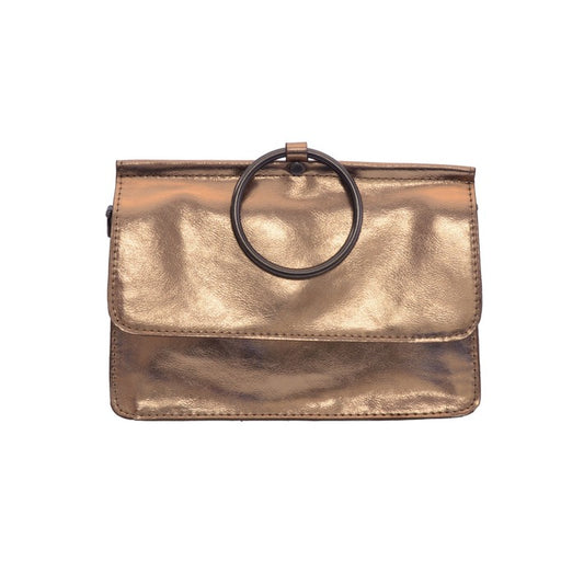 METALIC O RING HANDLE BAG