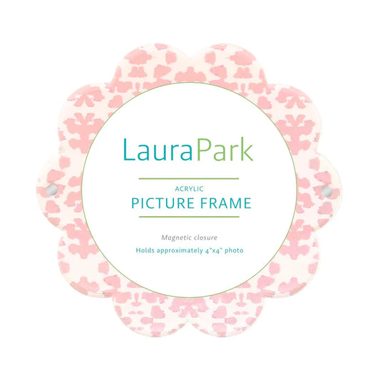 CHINTZ ACRYLIC FRAME ROUND
