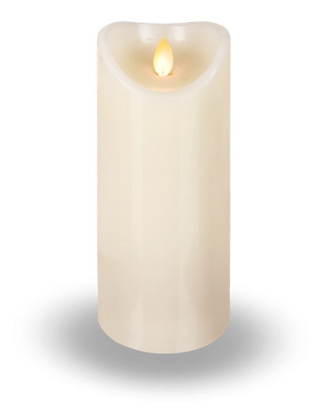 IVORY LED WAX PILLAR CANDLE