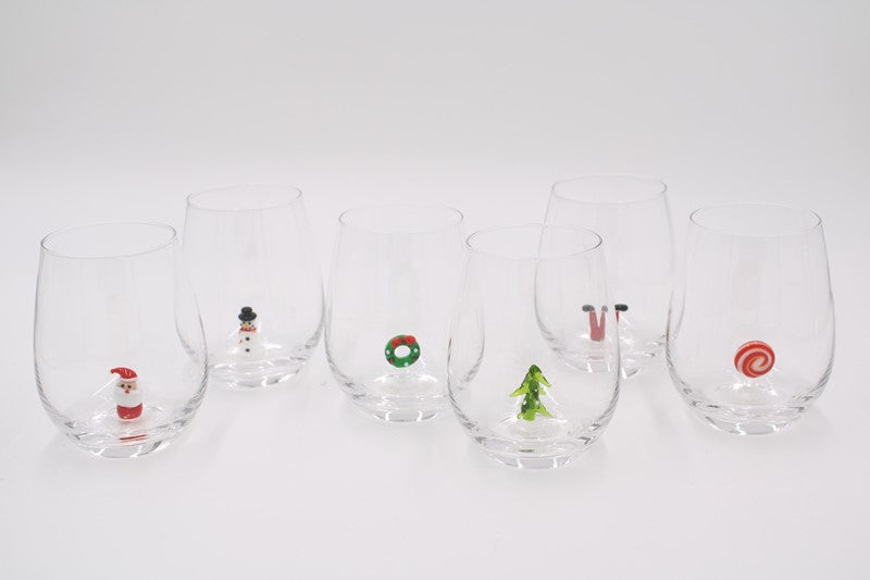 FESTIVE WINEGLASS