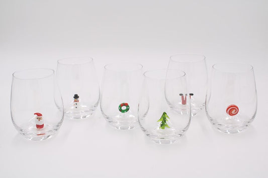 FESTIVE WINEGLASS