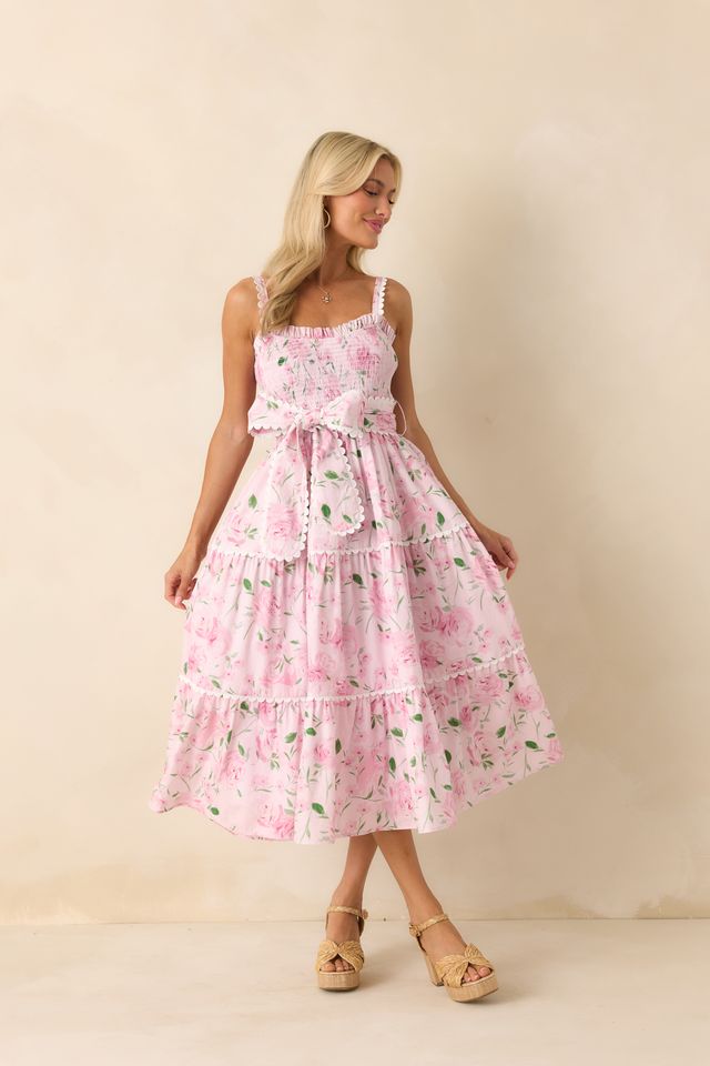 rosebery mini dress For Love & Lemons Raspberry Rose Mini Dress in Pink