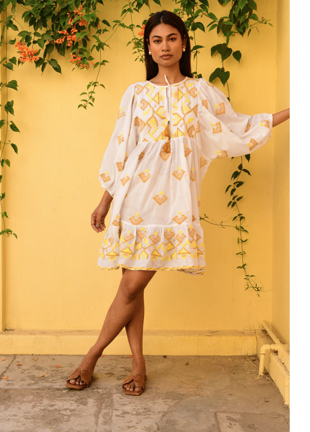 PAROS GOLDEN SHIFT DRESS