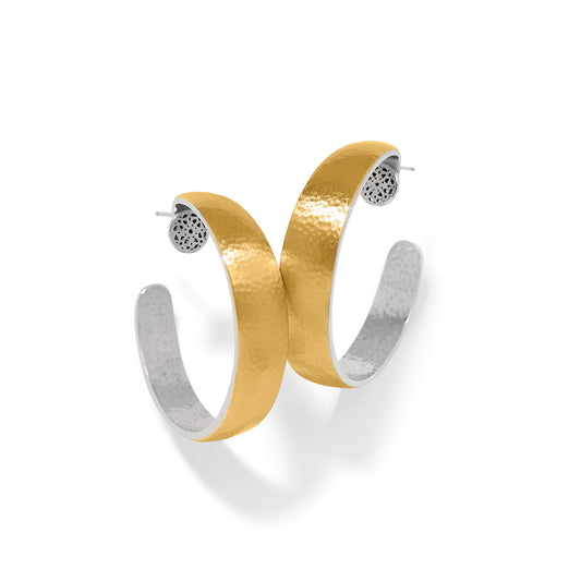 FERRARA ENTRATA MOON LARGE HOOP EARRINGS