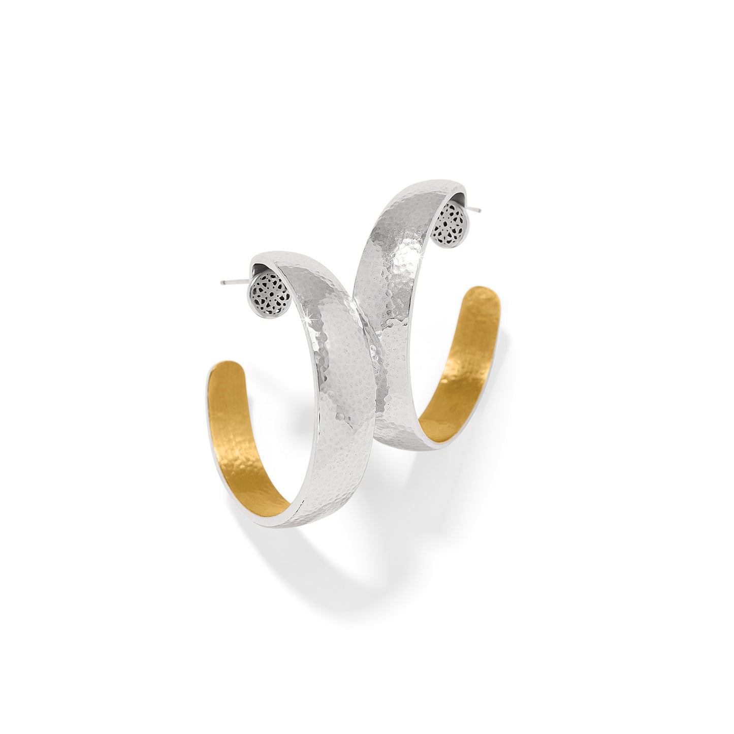 FERRARA ENTRATA MOON LARGE HOOP EARRINGS