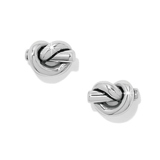 INTERLOK SINGLE KNOT MINI EARRINGS