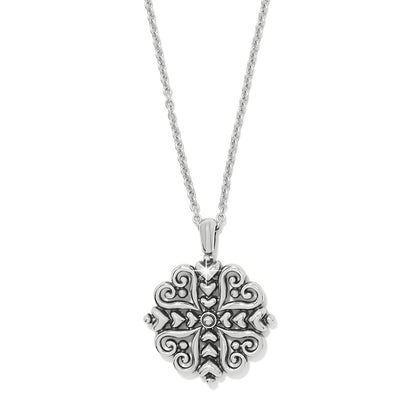 ALCAZAR HEART TWO TONE NECKLACE