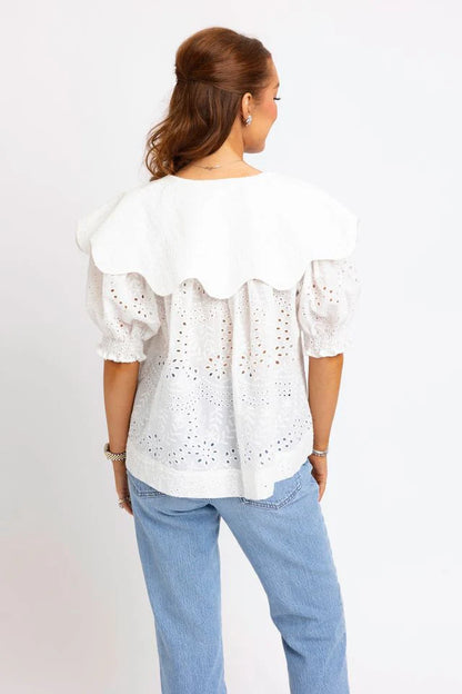 PETER PAN EYELIT TOP