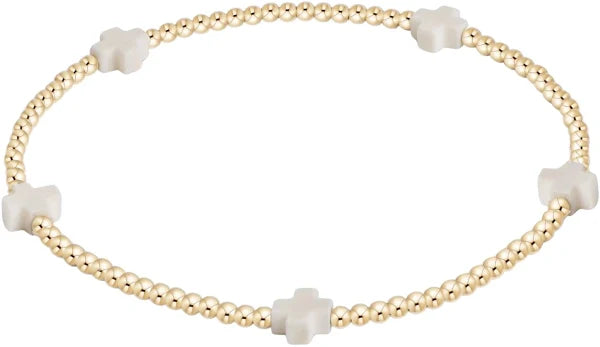 EGIRL SIGNATURE 3MM CROSS BRACELET