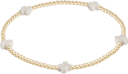 EGIRL SIGNATURE 3MM CROSS BRACELET