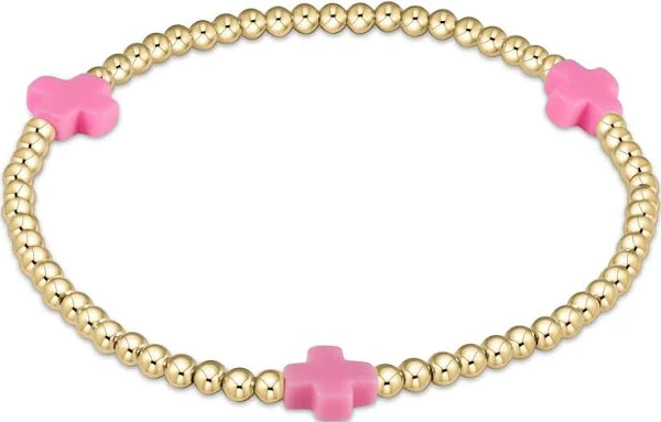 EGIRL SIGNATURE 3MM CROSS BRACELET
