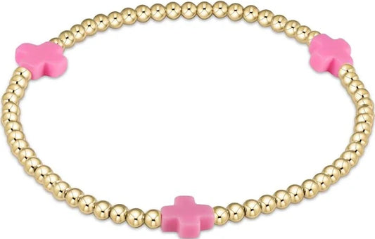 EGIRL SIGNATURE 3MM CROSS BRACELET