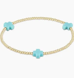 EGIRL SIGNATURE 3MM CROSS BRACELET